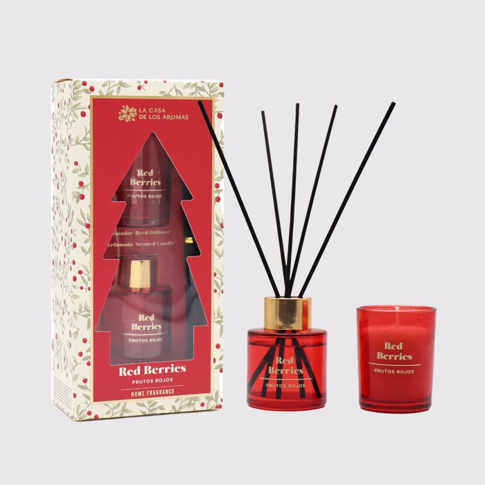 Xristougnniatiko Set me Aromatiko Xorou 50ml kai Keri 50gr Kokkina Frouta 063917